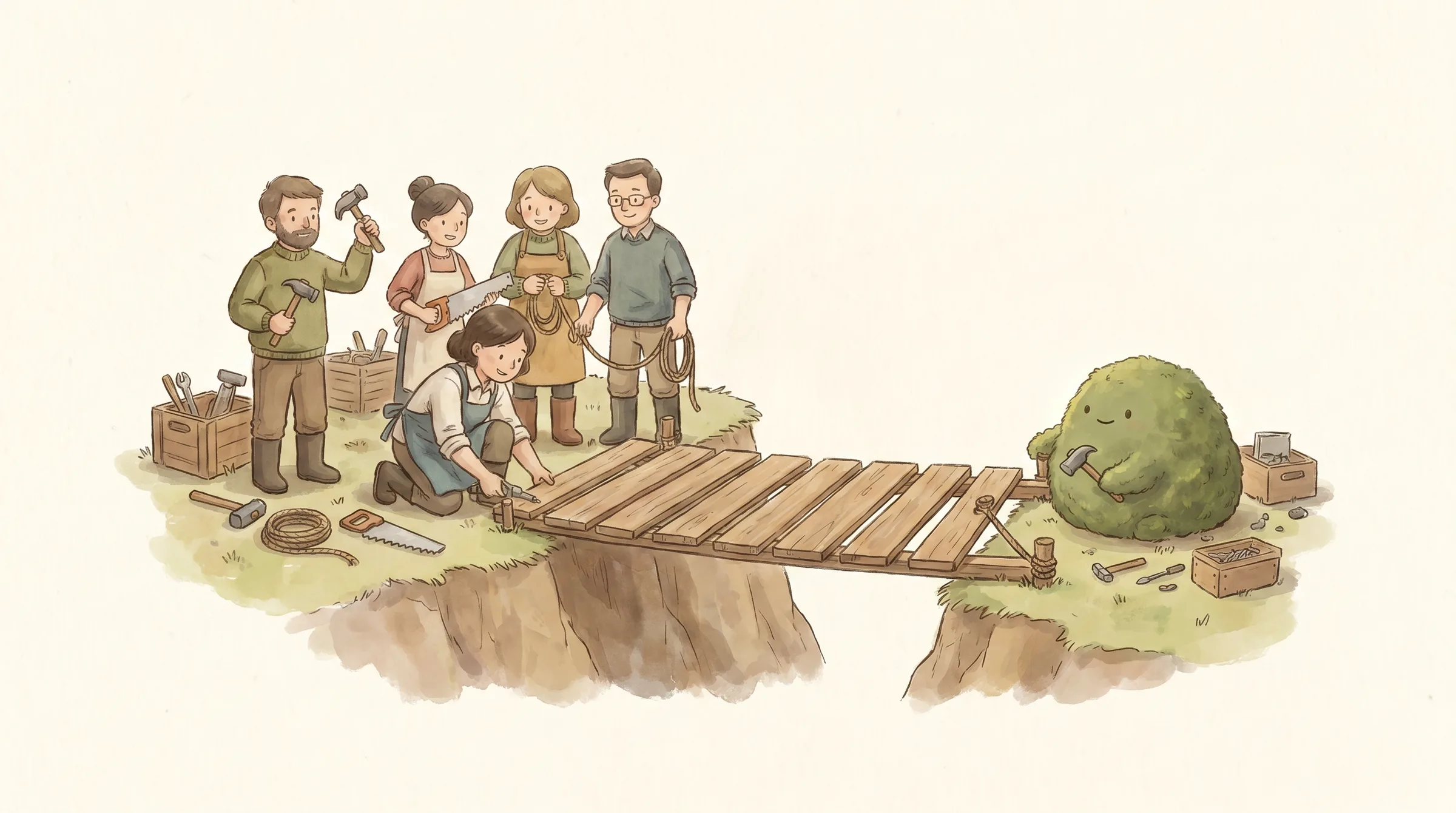 mossy teachers building together